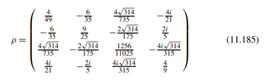 Given the density matrix: prove that its two partial transposes, ?TA and ?TB , have the same set of...