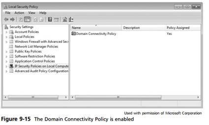 Hands-On Project 9-2: Enforcing IPsec Policies Time Required: 40 minutes Objective: Increase...-5