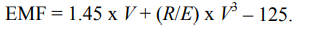 You are given an equation to predict electromagnetic field (EMF) strength, as follows: If your SAS...