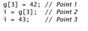 Suppose that g is a graph with integer labels. What is the label of vertex 3 at the three points...