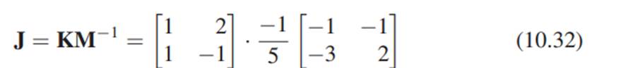 Verify that the transformation associated to the matrix J in Equation 10.32 really does send u1 to...