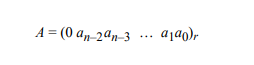 The sign-magnitude notation for a positive number is represented by the equation shown below, where...-1