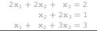 For the following set of equations: § Put the set in the augmented matrix [Ajb]. § Solve using...-1