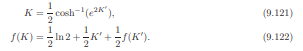 Extend the calculation of f(k) in Table 9.5 to larger values of K by doing several more iterations...-2