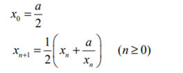 Given a positive number a, the sequence of values-1