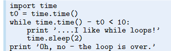 The function time in the module time returns the number of seconds since a particular date (called...