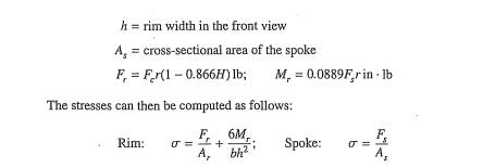 A cast iron flywheel with spokes and rim is shown in Figure 7.46. The flywheel operates at speeds up...-4