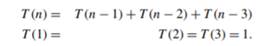 What is the complexity of the algorithms that compute the following recursive relationships?...-1