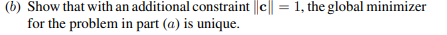 (a) Show that any local minimizer of the BER cost function in Eq. (16.116) subject to the...-1