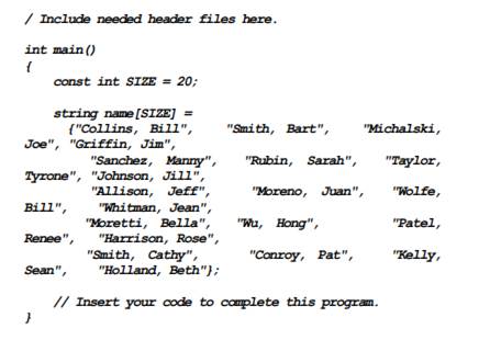 Using Files—String Selection Sort Modification Modify the program you wrote for Programming...