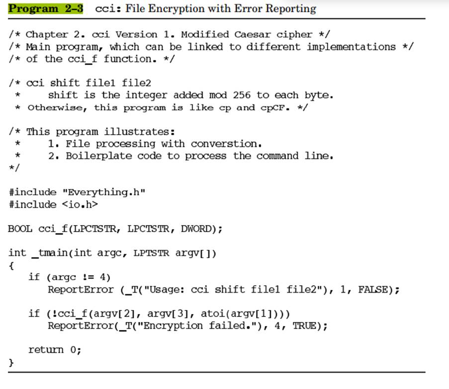 Run (Program 2–3) with and without defined. What is the effect, if any?