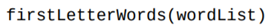 Similar to the Exercise 7.3.5, write a function that takes as a parameter a list of strings named...-1