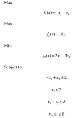 Consider the MCLP problem: Determine at least two properly efficient points to the above MCLP using...-1