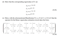 Let H be the Hamiltonian of a 2-qubit system such that where X and Z are Pauli matrices and a and ß...-3