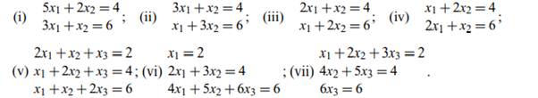 Find the inverses, if they exist, of the matrices in exercise 1 above using the Gauss–Jordan...