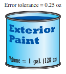 A paint manufacturer uses a machine to fill gallon cans with paint (see figure). (a) The...