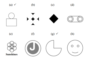 Modify the program in Question 1 to display the following designs: Hint: (b) is a black rounded...