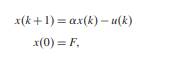 An egocentric young man has just inherited a fortune F and is now planning how to spend it so as to...-1