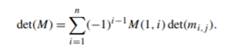 Cramer’s rule is a method of computing the determinant of a matrix. Consider an n × n square matrix...