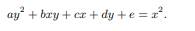 A planet follows an elliptical orbit, which can be represented in a Cartesian (x, y) coordinate...-1