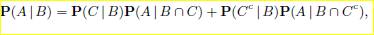 Conditional version of the total probability theorem. Show the identity assuming all the...