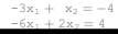 For the following 2 x 2 system of equations: § In MATLAB, rewrite the equations as equations of...