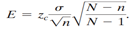 Finite Population Correction Factor Exercises 57–59, use the information below. In this section, you...-4