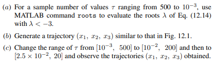 This problem concerns the central path of the LP problem described in Example 12.1.-1