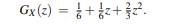 Find var(X) if X has probability generating function