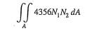 Evaluate the following integral over the triangle shown in Figure 5.4l. where N 1 and N 2 are the...-1