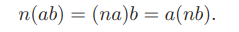 Let A be a ring, and a, b ? A. Then, show that for any positive integer n, (na stands for the...