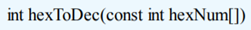 Defining a hexadecimal number as in Problem 67, write the function to convert a four-digit...-1