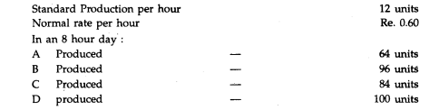 On the basis of the following information, calculate the earnings of A, B, C and D under Merrick...