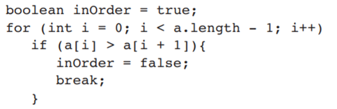 Jack advises Jill of a modification to linear search that improves its performance when the array is...