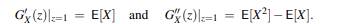 Important formulas include the definition (3.1), the factorization property for pgfs of sums of...