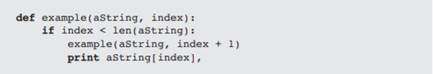 Describe the costs and benefits of defining and using a recursive function. Explain what happens...-3