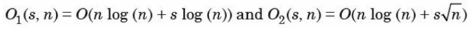 Consider the problem of computing the s-point FFT (Fast Fourier Transform), whose work load is O(s...