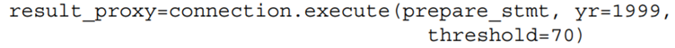 Consider the function call How many parameters can the execute function take? How do you know?...