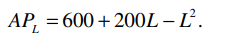 Suppose that the average product of labor is given by the equation a. What is the equation for the...