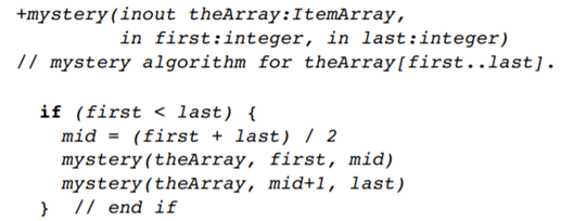 Trace the quicksort algorithm as it sorts the following array into ascending order. List the calls...