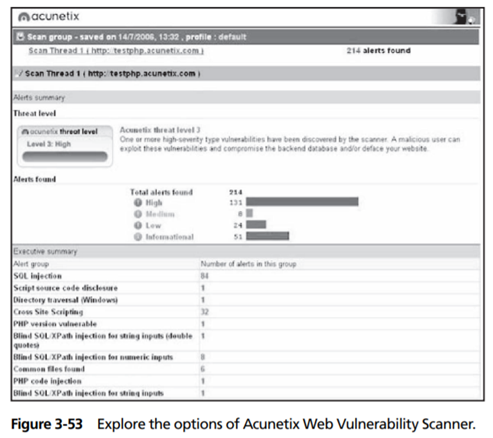 Use Acunetix Web Vulnerability Scanner to scan a Web site for vulnerability to Web attacks. ¦...