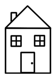 Write code that will draw the following on a 200-pixel by 200-pixel canvas: Draw a simple house...-2