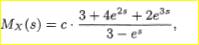 Let X be a random variable that takes nonnegative integer values, and is associated with a transform...