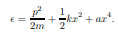 Consider a classical one-dimensional oscillator whose energy is given by in this case the anharmonic...