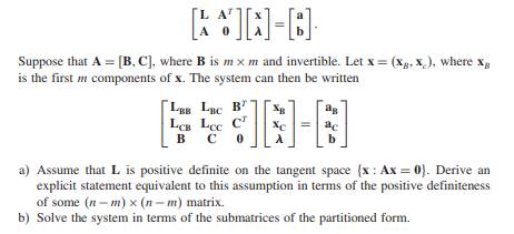 Consider the n+m-dimensional system of equations