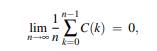 Show that lim k ? C(k) = 0 implies and thus M n converges in mean square to m by Example 13.4.-2