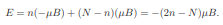 Consider a system of N noninteracting spins and find the dependence of its temperature T on the...-3