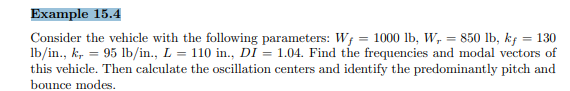 Consider Example 15.7. Follow the same procedure (including the adding of proportional damping to...-2