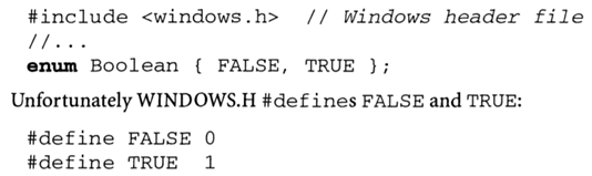 It is desired that the WINDOWS.H header file is included in a program that declares the following...