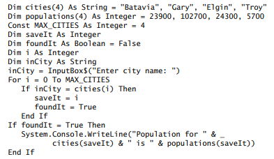 In this exercise, you use what you have learned about parallel arrays. Study the following code, and...